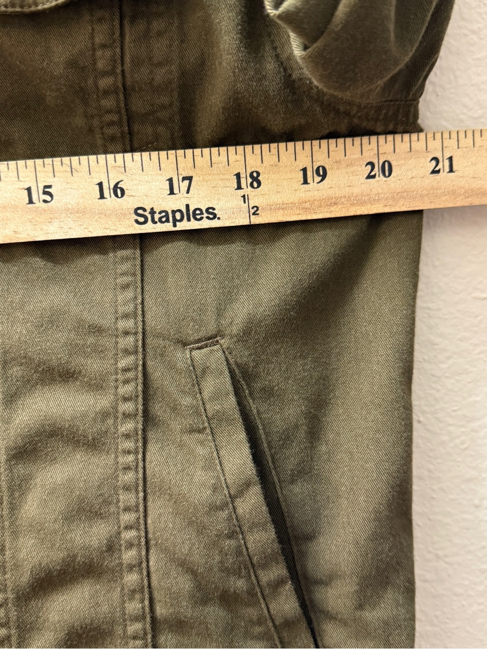 Lauren Ralph Lauren Women's Jacket Sz L Green Cotton Rayon Blend Utility Trucker - Picture 6 of 9